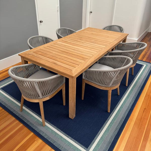 Wooden table and chairs